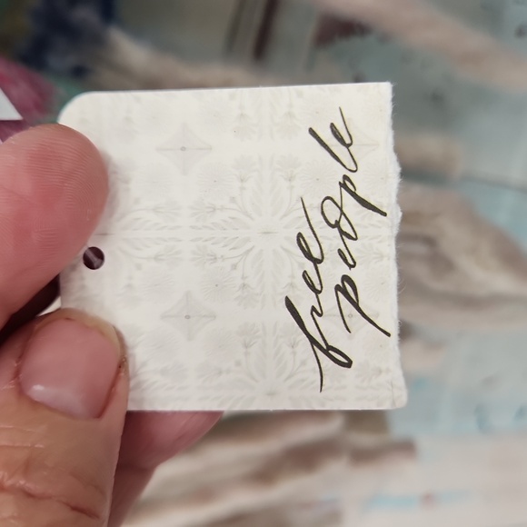 FREE PEOPLE Fringe Throw Blanket Skye Pink Blu - Picture 5 of 5